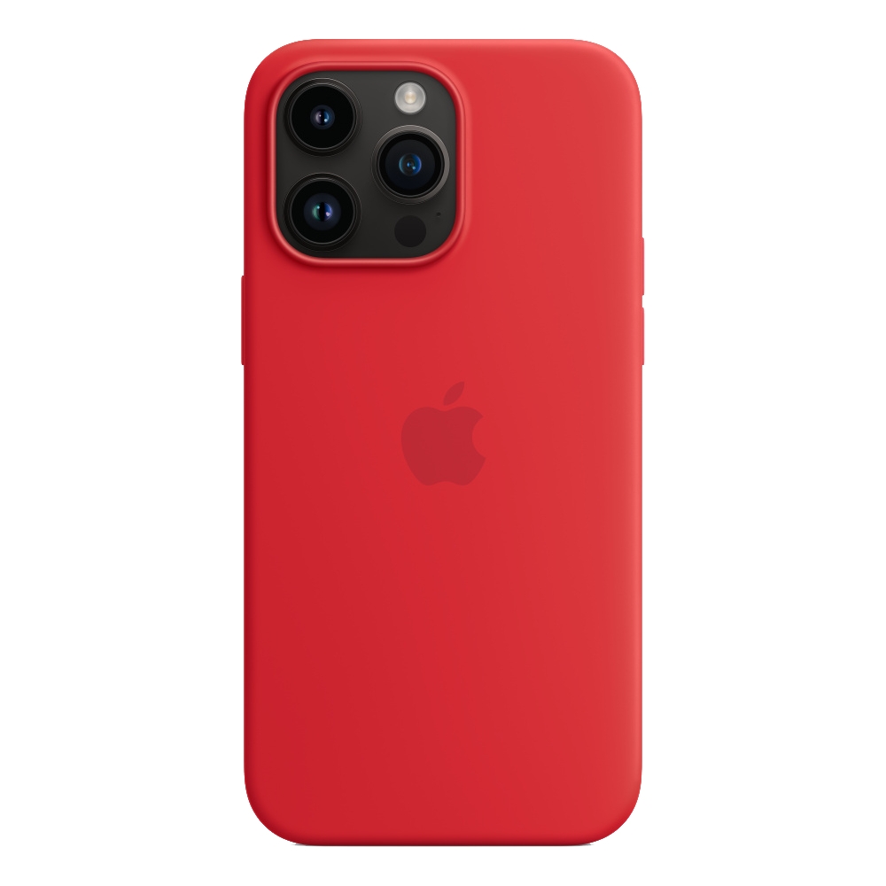Apple iphone 14 pro max silicone case w/magsafe - red price in Kuwait