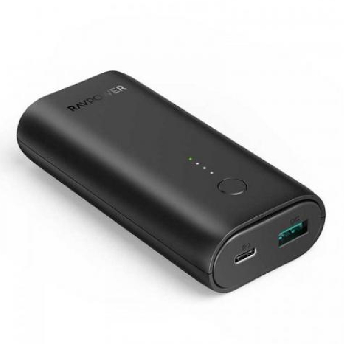 Ravpower 10000mah slim 10k pd+qc portable charger black price in
