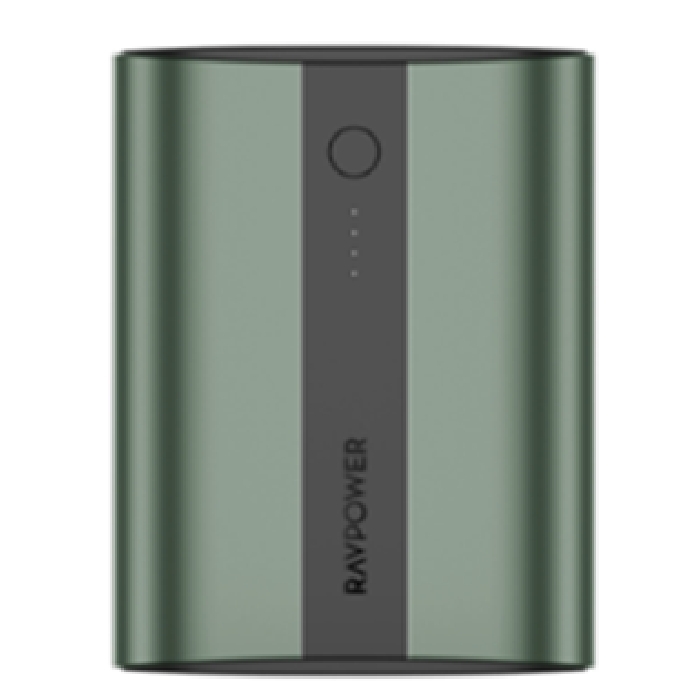 Ravpower 10000mah pd+qc 2port 18w power bank night green price in