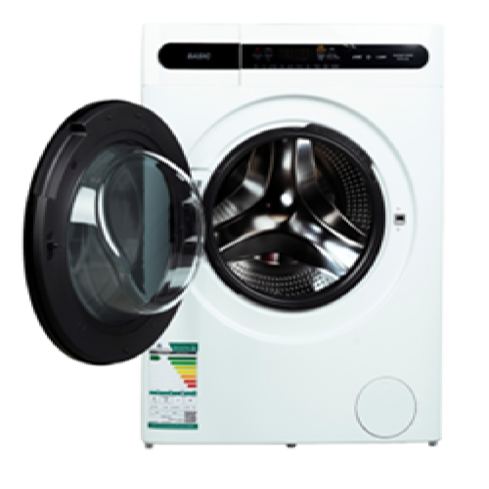 Basic washer/dryer 8/5kg front load (bawmdfmo8w) white price in Saudi