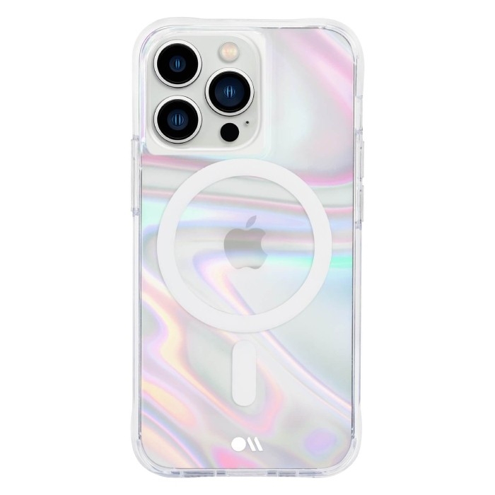 Case Mate Soap Bubble Cover With Magsafe For Iphone 13 Pro Max Clear