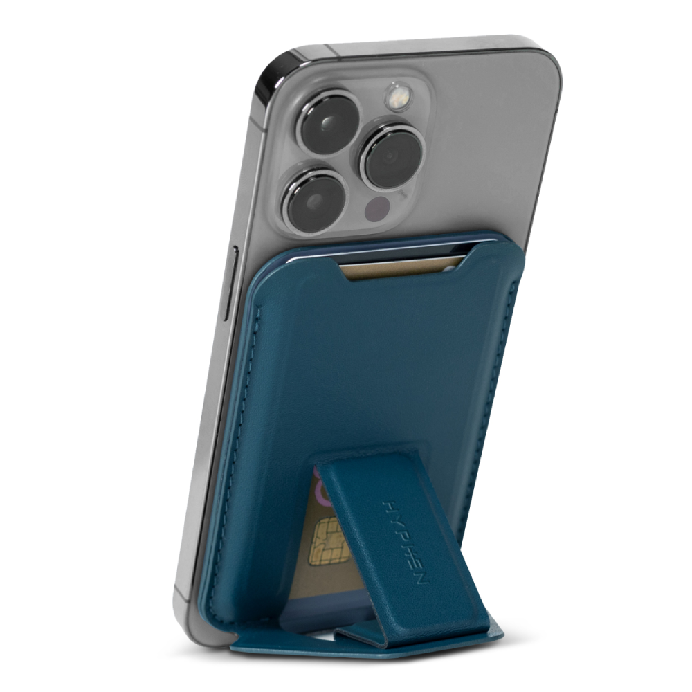 Hyphen magsafe wallet card holder with stand blue price in Kuwait XCite Kuwait kanbkam