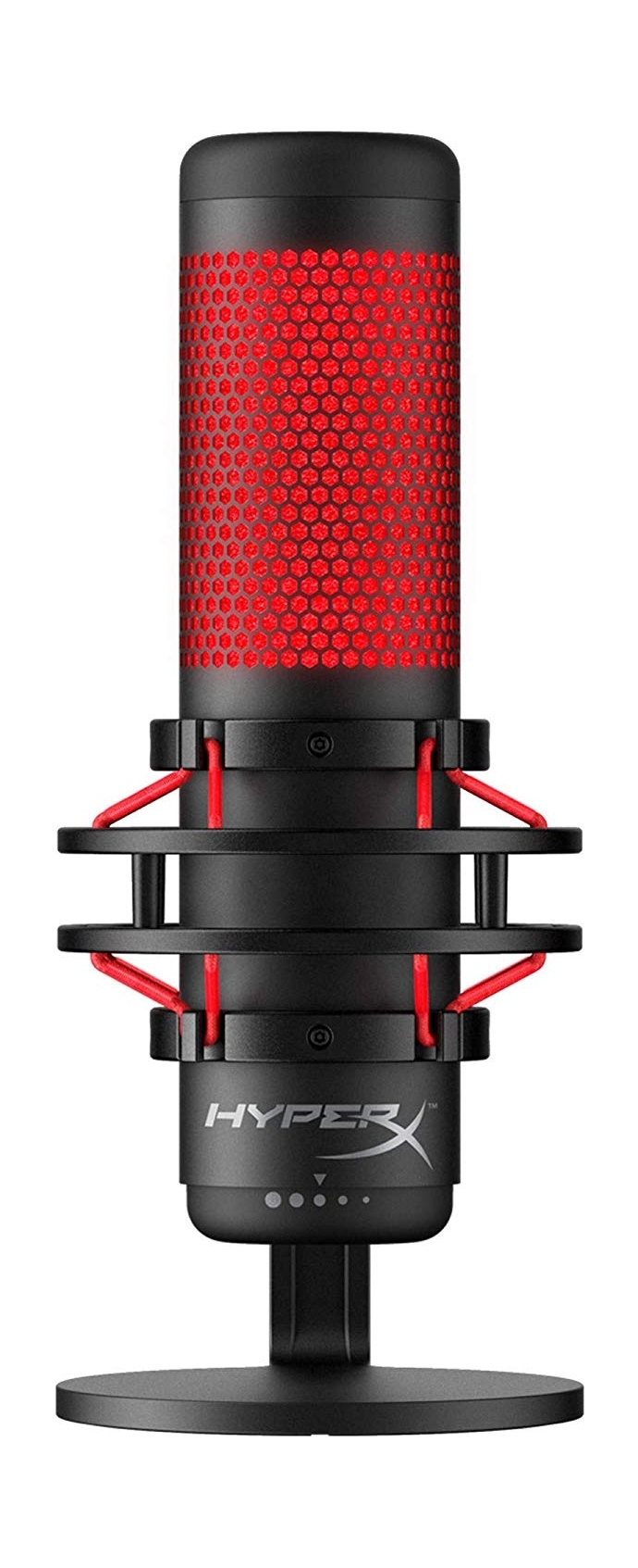 Hyperx quadcast usb condenser gaming microphone black/red price in