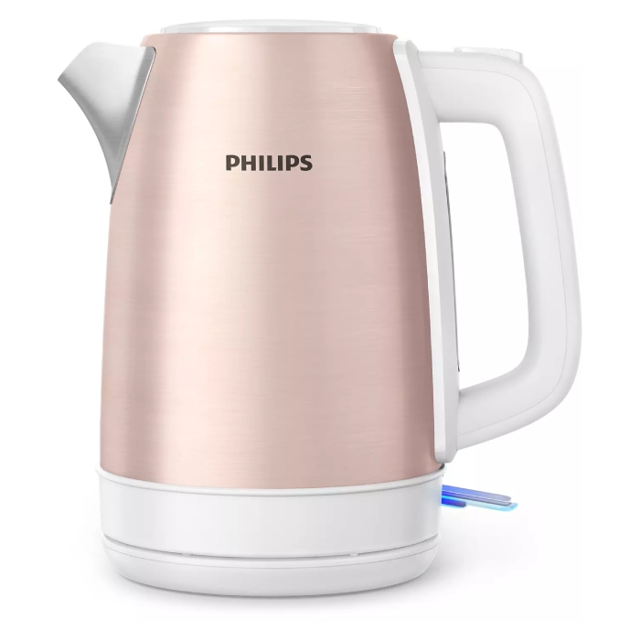 Philips daily metal kettle (hd9350/96) 2200w, 1. 7l, rose gold and