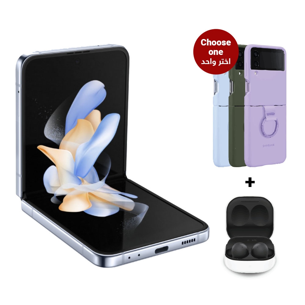 Samsung galaxy z flip 4 5g 128gb phone blue price in Saudi Arabia X