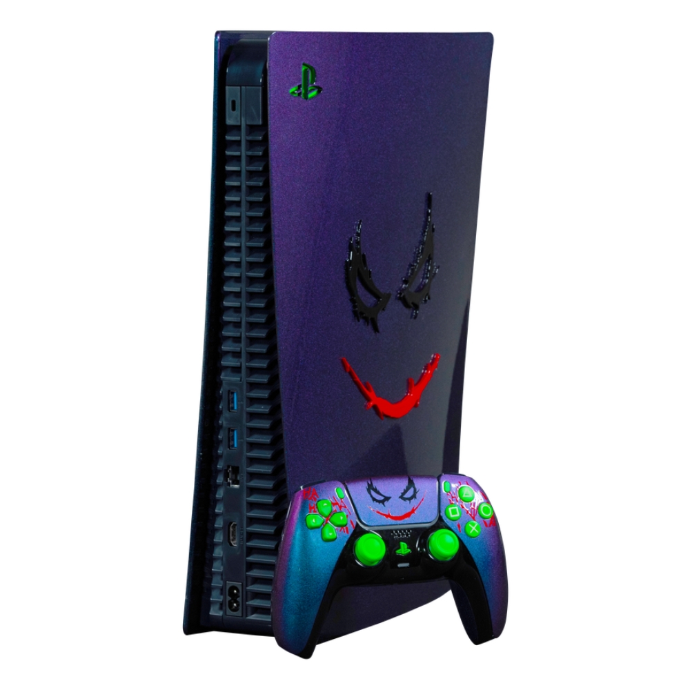 Switch paint sony playstation 5 console disc version joker