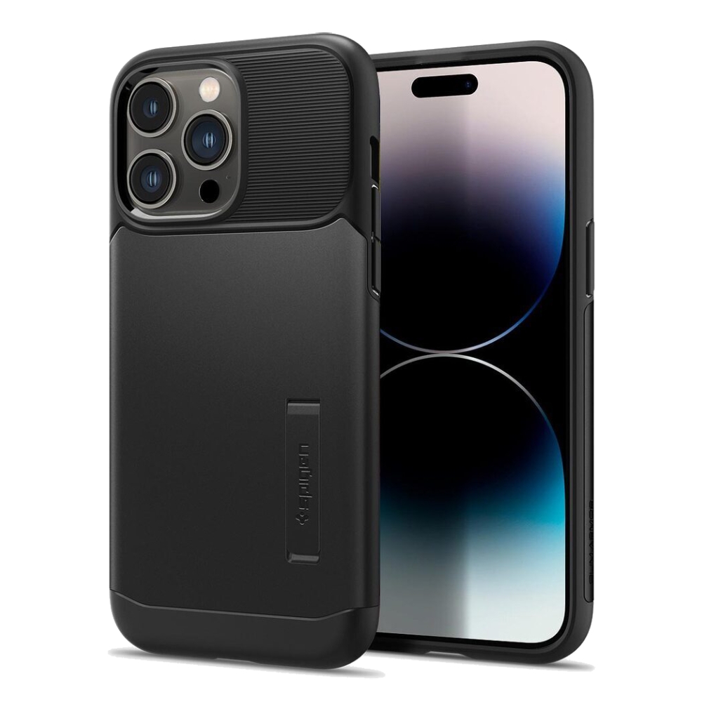 Spigen slim armor case for iphone 14 pro max black price in Saudi