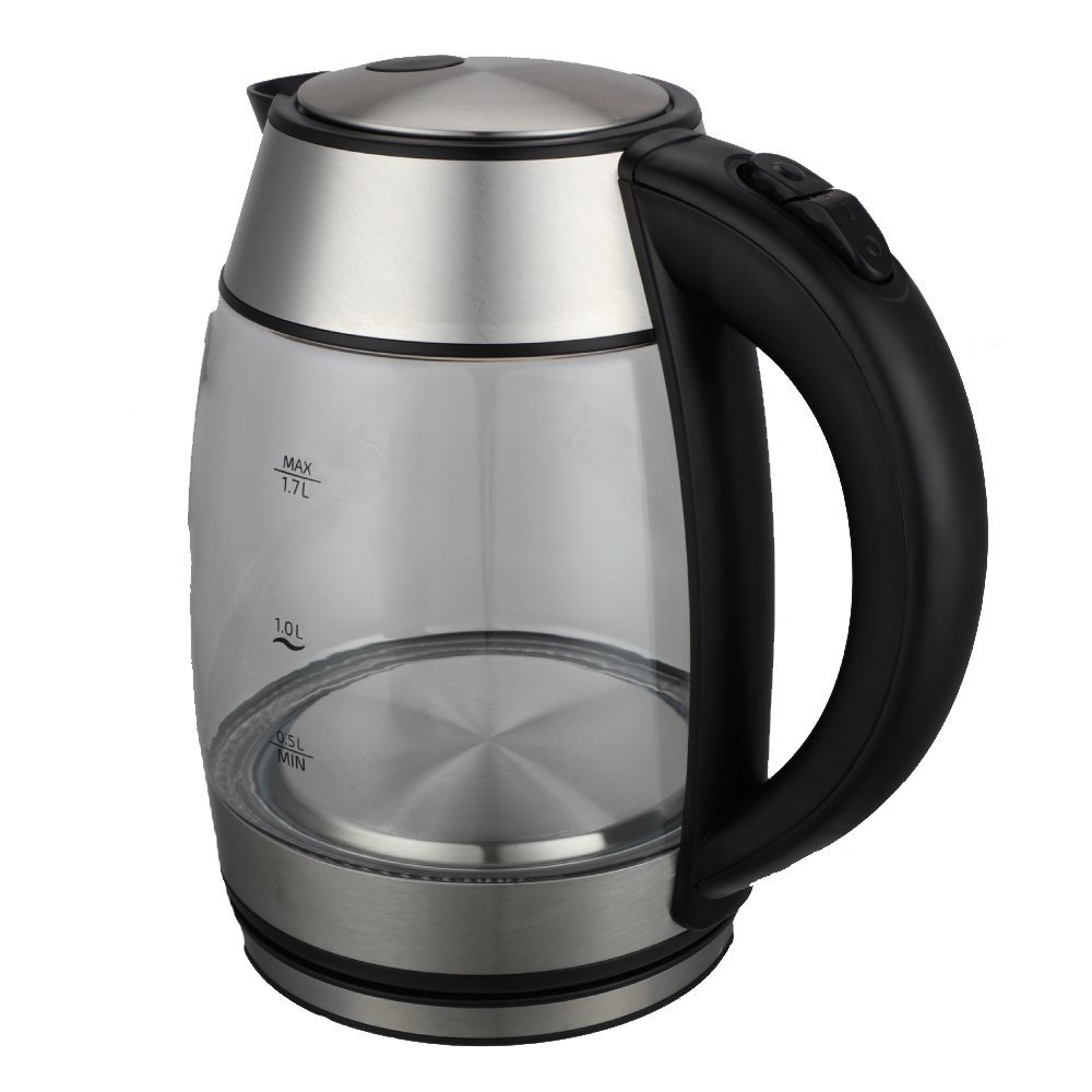 Wansa glass kettle 1. 7l 2200w (kegx8021bgs) price in Kuwait XCite
