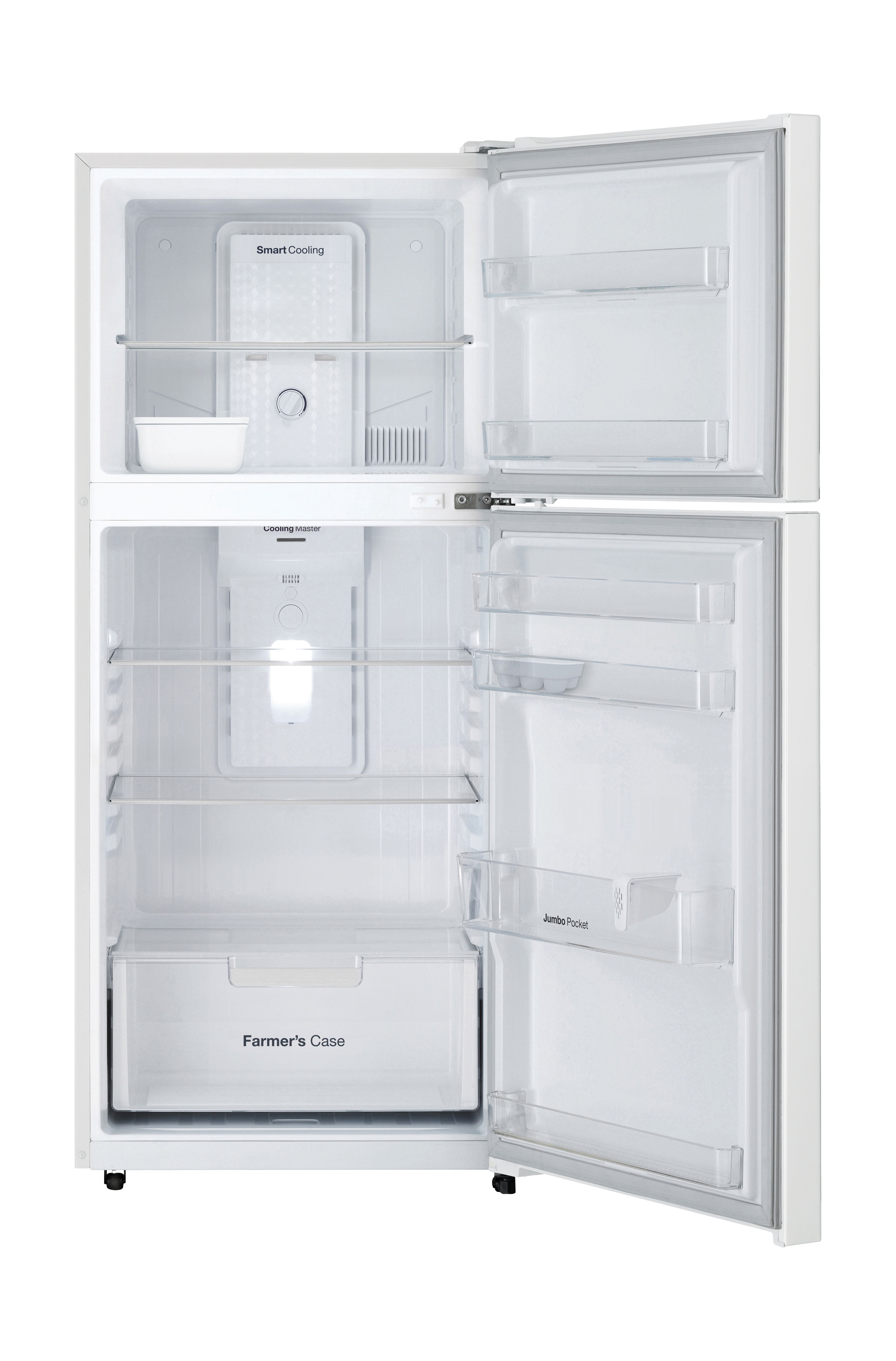 Daewoo 14 Cft. Top Mount Refrigerator (FNG406NT) White Xcite