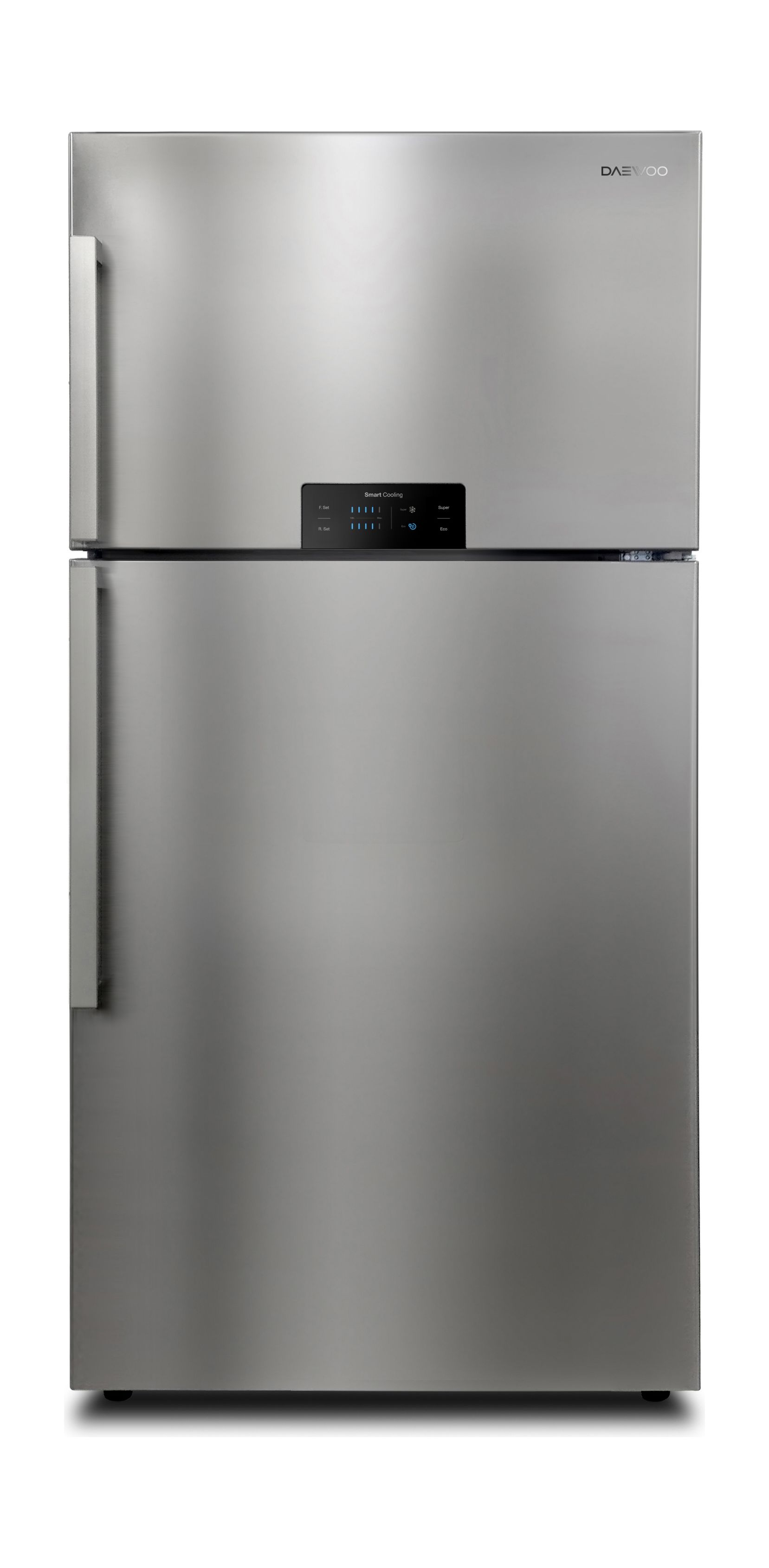 Daewoo 28 Cft. Top Mount Refrigerator (FNG795NTV) Inox Xcite