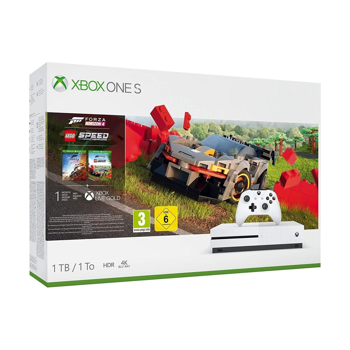 applause Purple Vaccinate Xbox One S 1TB Forza Horizon 4 LEGO Speed Champions + DCL Pack | Xcite  Kuwait