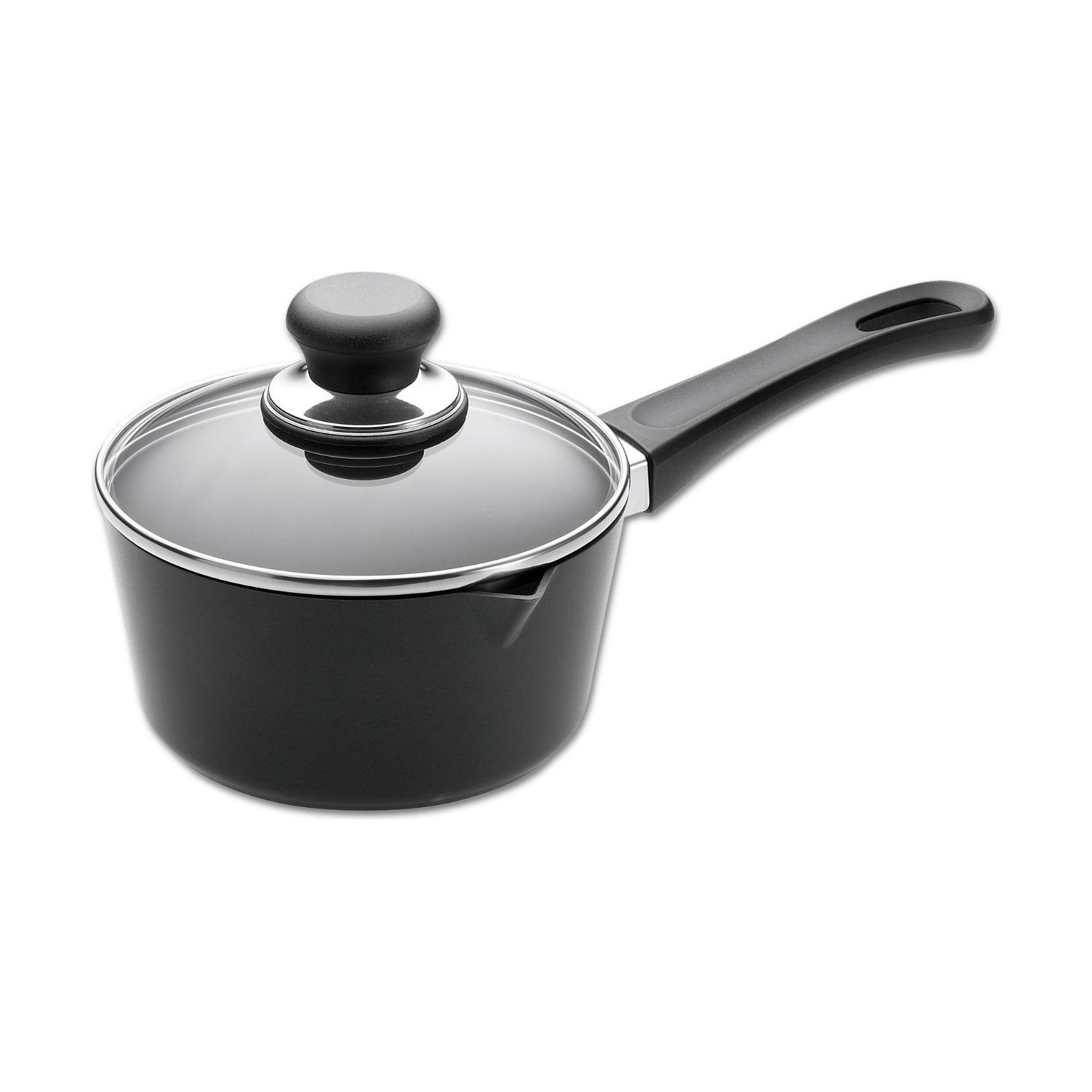 Scanpan 16CM Ceramic Titanium Classic Saucepan with Lid Black Xcite
