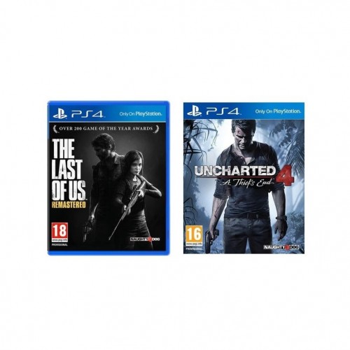 Uncharted 4: A Thief's End - Standard Edition + The Last of Us (Remastered) - PS4 Game