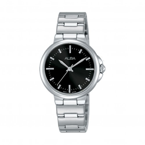 Alba Ladies Fashion Analog 30mm Metal Watch (AH8425X1) - Silver