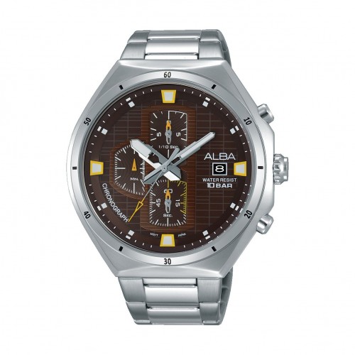 Alba AM3393X1 Gents Fashion Chronograph Watch - Metal Strap – Silver