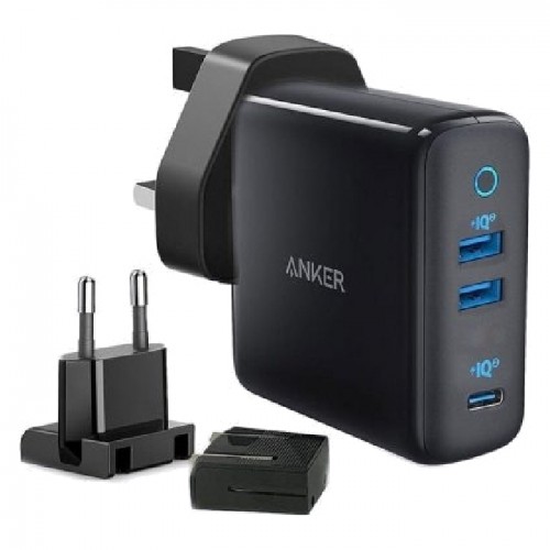 Anker A2033H11 PowerPort III 3-Port 65W Charger - Black