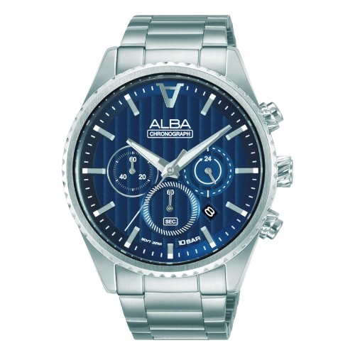 Alba 43mm Chrono Quartz Gents' Watch - AT3H87X1
