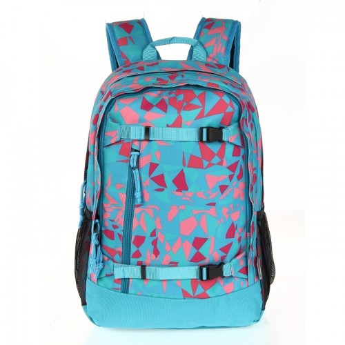 Girls large Backpack Blue/Pink Triangles school bag buy in xcite kuwait