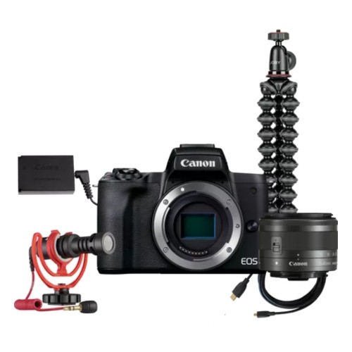 Canon EOS M50 Mark II Premium Vlogger Kit - Black