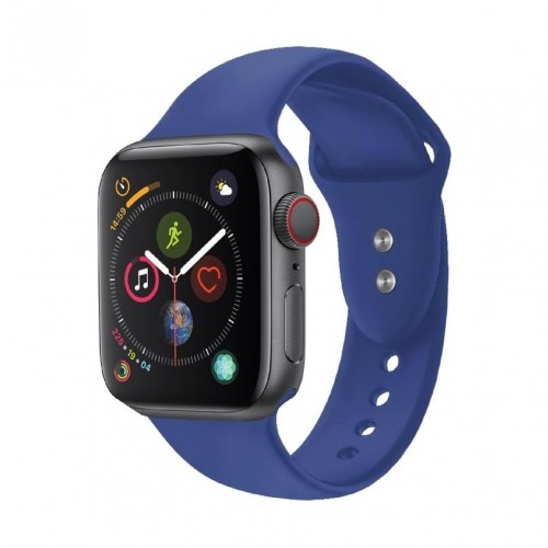 Promate Oryx Sporty Silicon Watch Strap for 42mm Apple Watch (S/M) - Blue