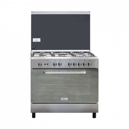 Wansa 90x60cm 5-Burner Floor Standing Gas Cooker (WCI9502214XA) – Stainless Steel 