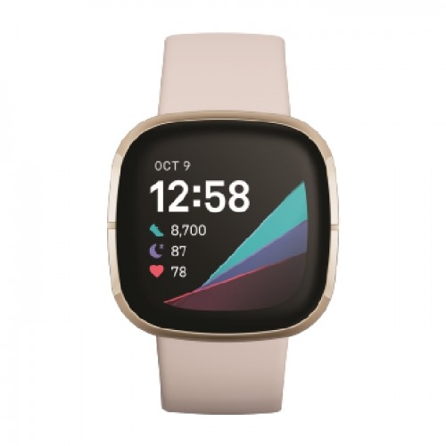 Fitbit Sense Smart Watch - White / Gold