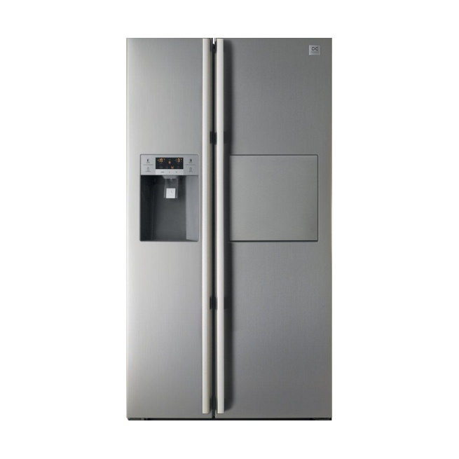 Daewoo 22 Cft. Side By Side Refrigerator (FrsX22f2) Inox v Xcite