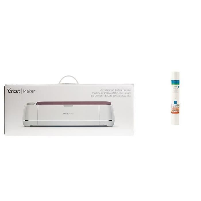 Cricut Maker Cutting Machine + 48" x 12" White Glitter Vinyl Xcite