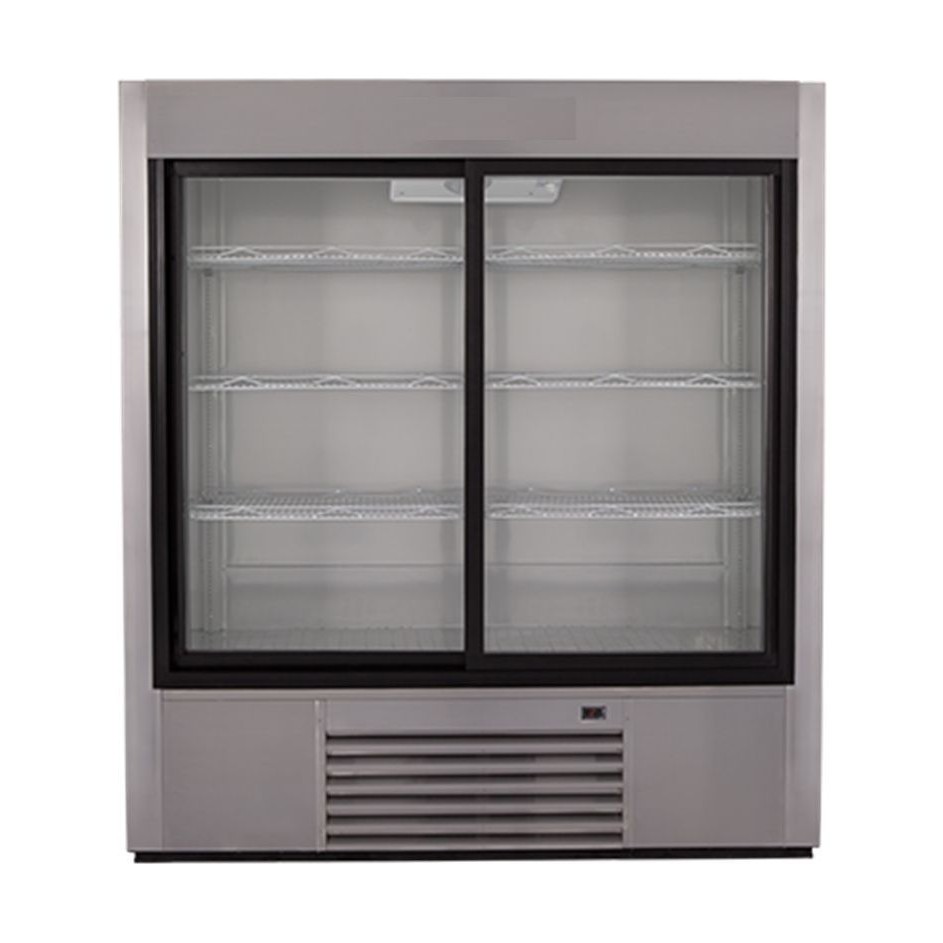 Wansa 46 Cft. Window Refrigerator (2GDS) Stainless Steel Xcite