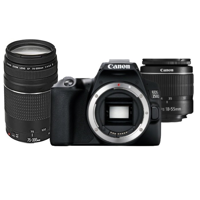 Buy Canon Eos 850d Camera Ef S 18 55mm 75 300mm Lens In Kuwait Buy Online Xcite