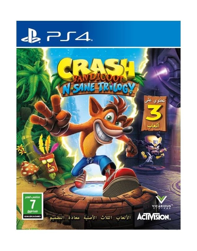 Crash Bandicoot N Sane Trilogy Ps4 Game Xcite Kuwait