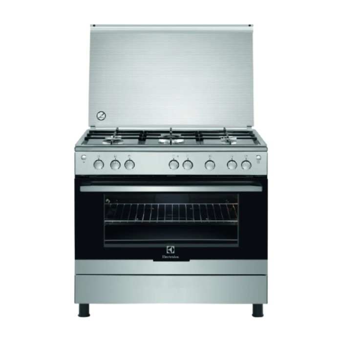 Buy Electrolux 5 Burner Gas Cooker Ekg9000a4x In Kuwait Buy Online Xcite