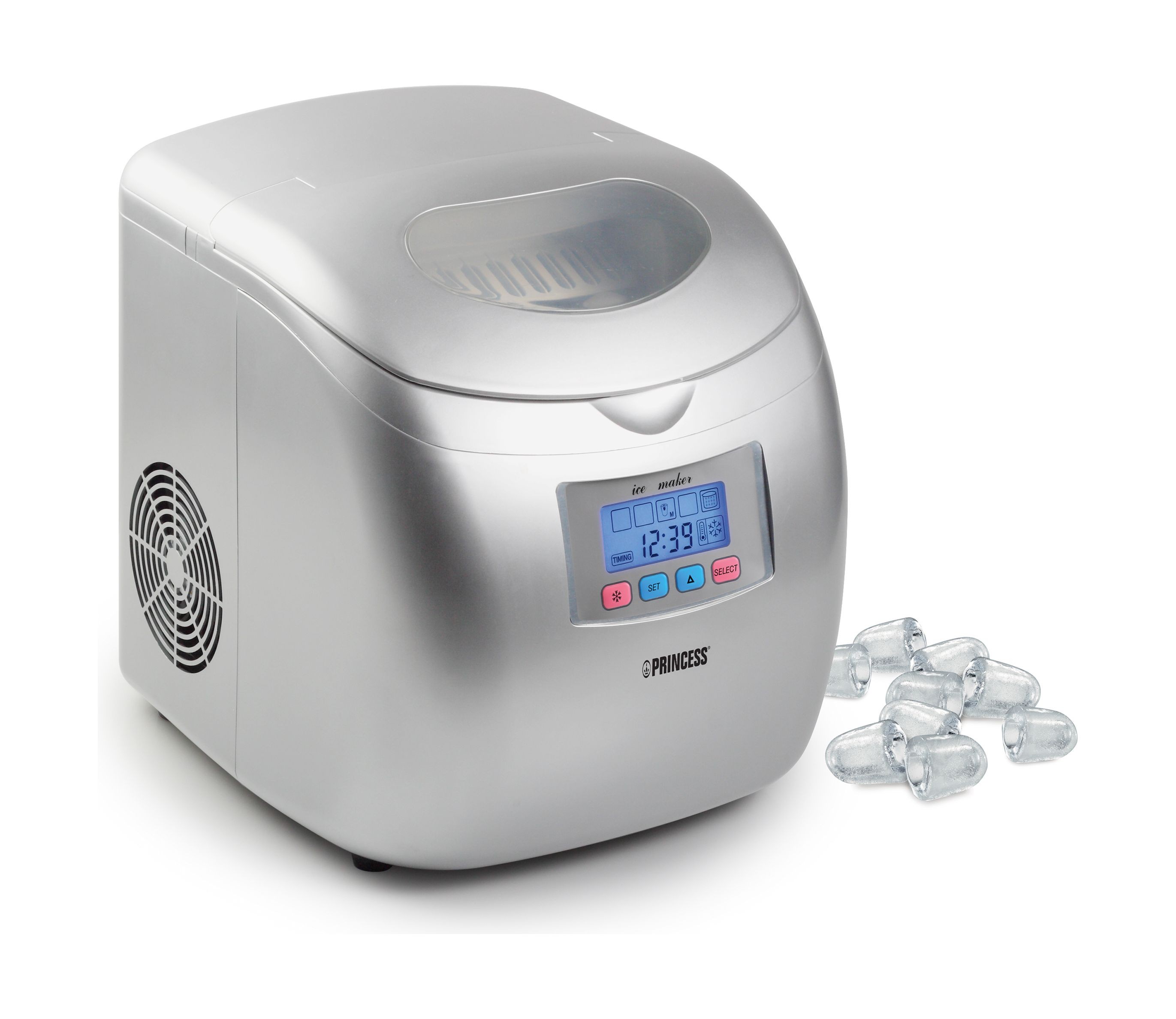 Princess 120w 2 8 Liters Ice Maker Silver Xcite Alghanim Electronics Best Online Shopping Experience In Kuwait