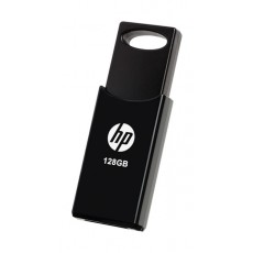 HP 2.0 128GB Flash Drive HPFD212W128 black color with cap on
