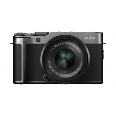Fujifilm X-A7 Mirrorless Digital Camera with 15-45mm Lens - Dark Silver
