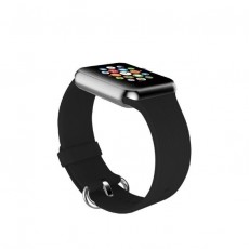 Promate Silica Contoured Silicone Band For 42mm Apple Watch - Black