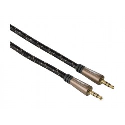 Hama 1.5m Audio Cable – Bronze Coffee/Black (122327)