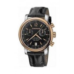 Wenger Urban Vintage Chronograph Gents Leather Watch (01.1043.113) - Black