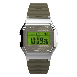 TIMEX Special Project Watch Unisex, Digital, 34mm, Resin Strap, TW2V41100 - Green