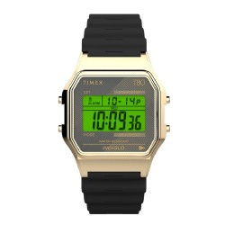 TIMEX Special Project Watch Unisex, Digital, 34mm, Resin Strap, TW2V41000 - Black