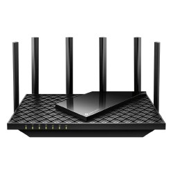 TP-LINK Wireless Router, Wi-Fi 6E, Tri-Band, AXE5400 - Black