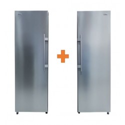 Wansa 12 Cft. Upright Freezer + Wansa 16 Cft. Refrigerator Single Door