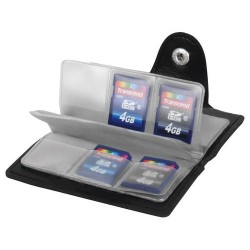 Bower SAMW20 20-Slot Memory Card Leatherette Wallet