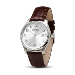 Borelli 39mm 3HD Analog Quartz Gent's Leather Watch (20050052) - Brown