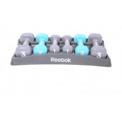 Reebok Dumbbell Set With Case (RAWT-11156) - Blue/Grey