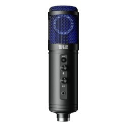 512 Audio Tempest Large Diaphragm Studio Condenser USB Microphone for Professional Recording and Streaming - Black 