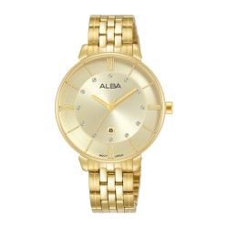 Alba Ladies Casual 34mm Analog Metal Watch - AH7AD6X1