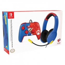 PDP Nintendo Switch Super Mario Bundle - Headset & Controller