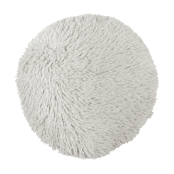 Polar Faux Fur Round cushion Grey 45Cm