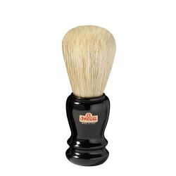 Omega Pure Bristles Professional Shaving Brush Black Handle - 20106